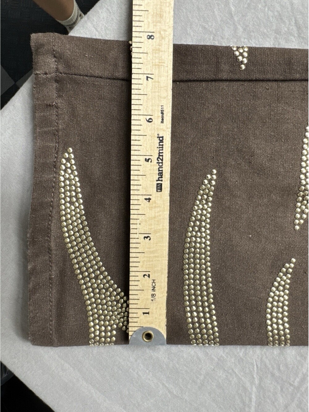 Diane Gilman Jeans Brown Gold Embellished Bootcut Mid Rise Size 8T - Picture 6 of 7